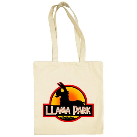 Bolsa de tela Llama Park silueta