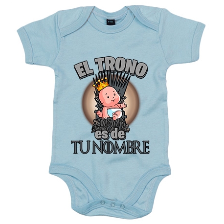Body bebé Juego de Tronos el trono es de niño personalizable con nombre