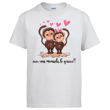 Camiseta eres una monada te quiero