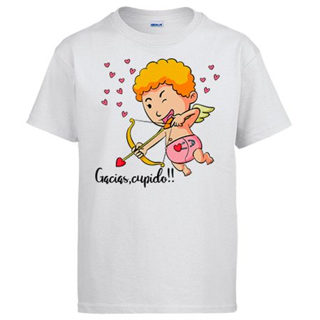 Camiseta gracias Cupido San Valentín día de los enamorados