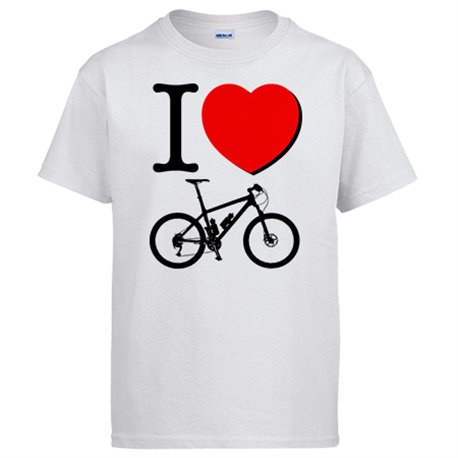 Camiseta I Love bicicleta