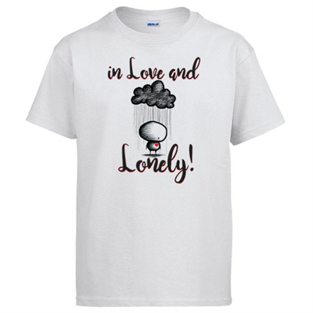 Camiseta In Love And Lonely frase enamorados