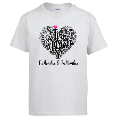 Camiseta Love Style personalizable con nombre