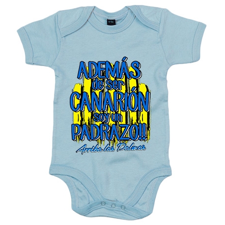 Body bebé además de ser Canarión soy un padrazo de Las Palmas para aficionado al fútbol