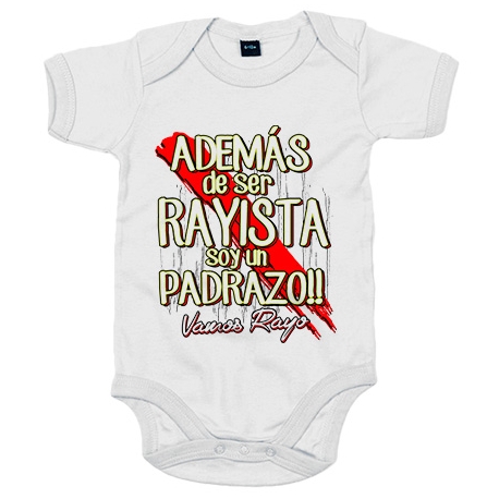 Body bebé además de ser Rayista soy un padrazo futbolero de Vallecas