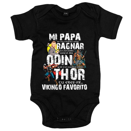 Body bebé papá tu eres mi vikingo favorito