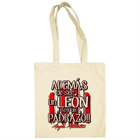 Bolsa de tela además de ser un León soy un padrazo Bilbao fútbol