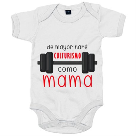 Body bebé de mayor haré culturismo como mamá