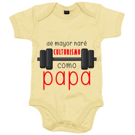 Body bebé de mayor haré culturismo como papá