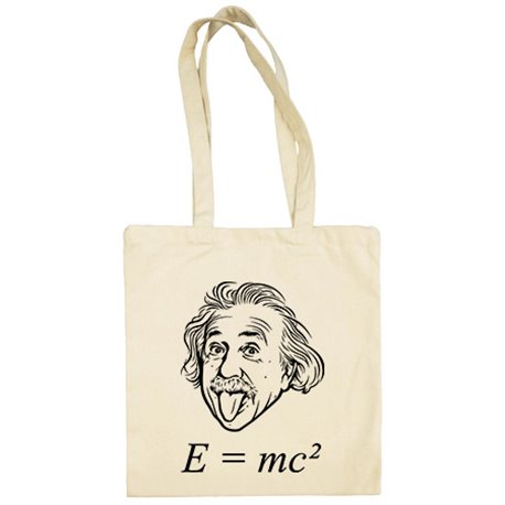 Bolsa de tela fórmula Albert Einstein E igual a MC al cuadrado