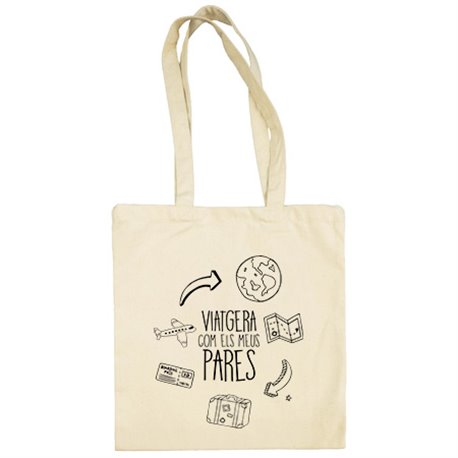Bolsa de tela viatgera com els meus pares
