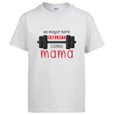 Camiseta de mayor haré culturismo como mamá