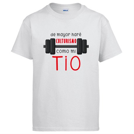 Camiseta de mayor haré culturismo como mi Tio