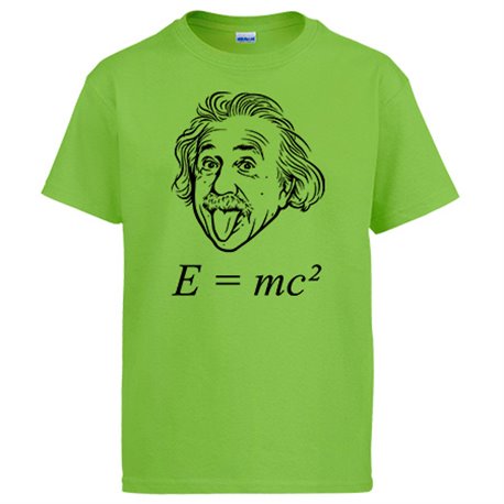 Camiseta ilustración divertida fórmula Albert Einstein E igual a MC al cuadrado