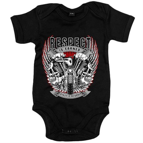 Body bebé motero Custom Respect Is Earned