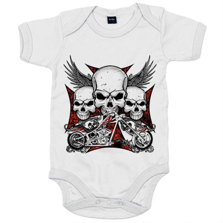 Body bebé para moteros cañeros