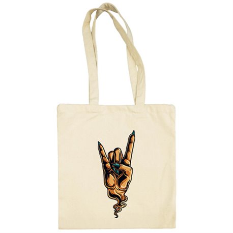 Bolsa de tela mano Cuernos del Diablo