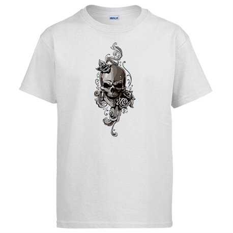 Camiseta motero Calavera And Roses