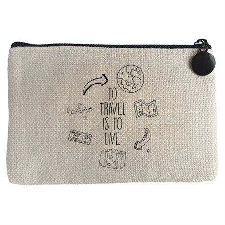 Monedero frase viajeros viajes To Travel Is To Live