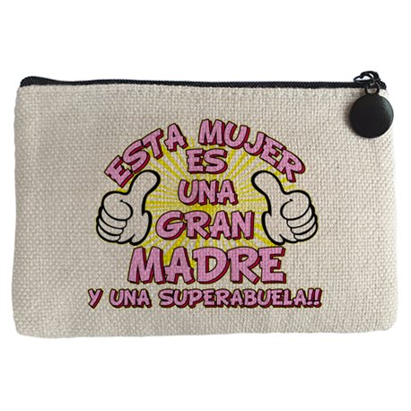 Monedero Esta mujer es una gran madre y una Super abuela