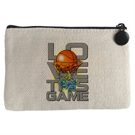 Monedero I Love This Game Basketball me gusta el baloncesto