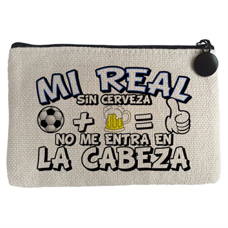 Monedero Mi Real sin Cerveza no me entra en la cabeza