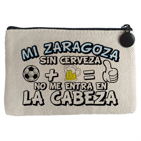 Monedero Mi Zaragoza sin Cerveza no me entra en la cabeza