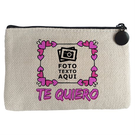 Monedero personalizada con foto te quiero