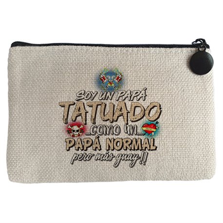 Monedero soy un papá tatuado como un papá normal pero más guay