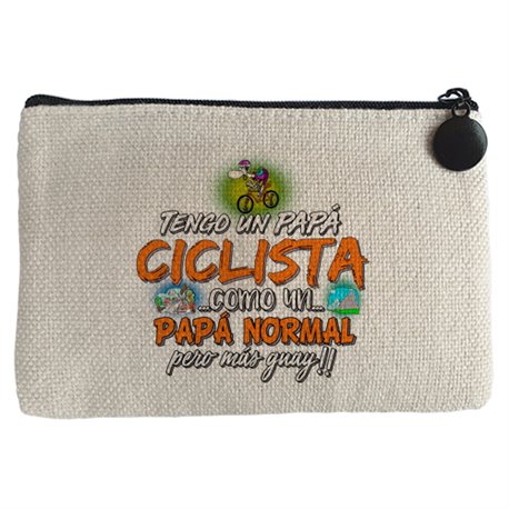 Monedero tengo un papá ciclista como un papá normal pero más guay