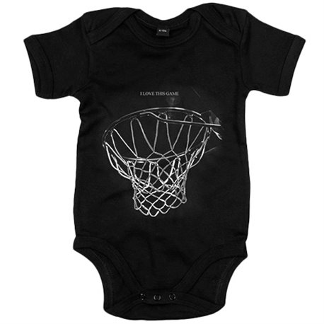 Body bebé I Love This Game canasta baloncesto jugones