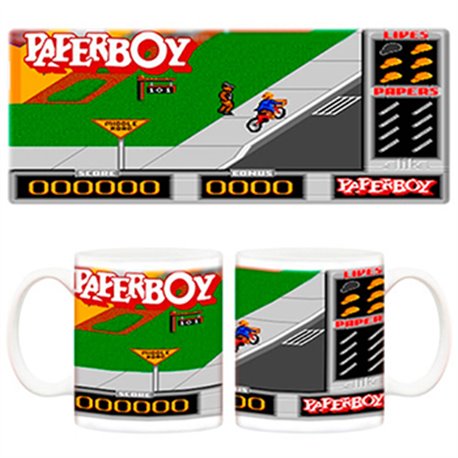 Taza Videojuego Paperboy clásico