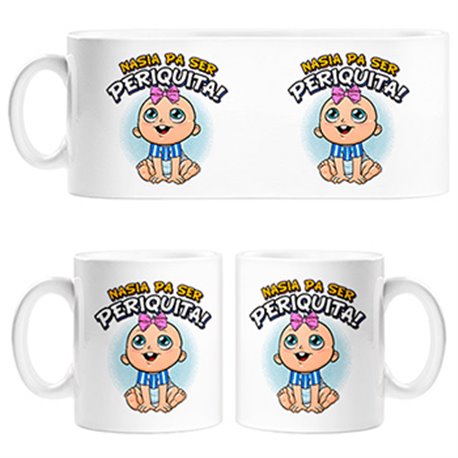 Tazas nacida para ser Periquita Espanyol fútbol