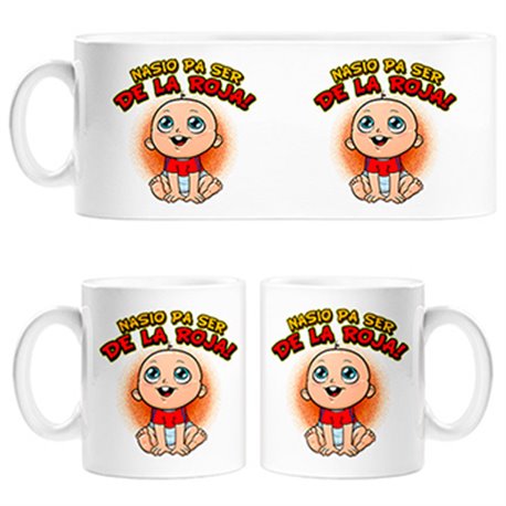 Tazas nacido para ser de La Roja España fútbol