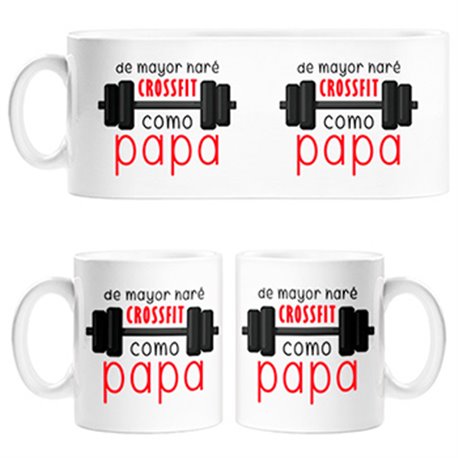 Taza De mayor haré Crossfit como papá