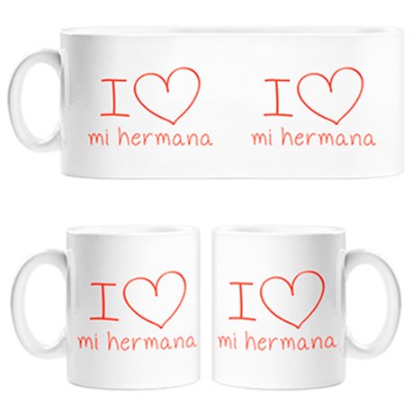 Taza I Love mi hermana