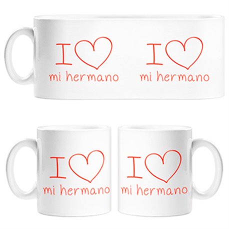 Taza I Love mi hermano