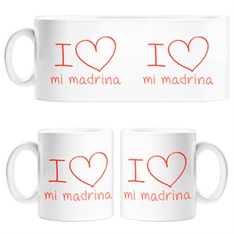Taza I Love mi madrina