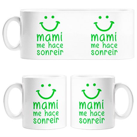 Taza Mami me hace sonreír
