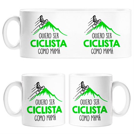 Taza Quiero ser ciclista como mamá