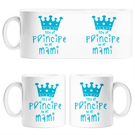 Taza Soy el principe de mi mami FONDO BLANCO