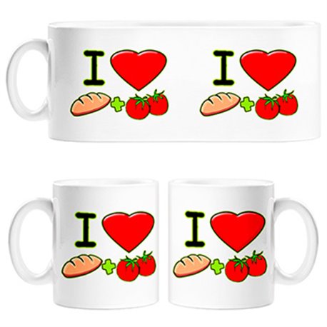 Taza I Love pa amb tomàquet