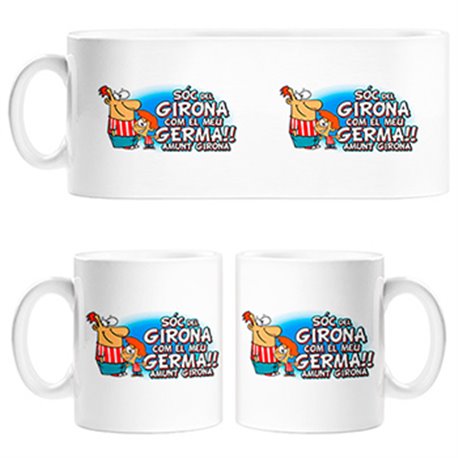 Taza Sóc del Girona com el meu germà amunt Girona