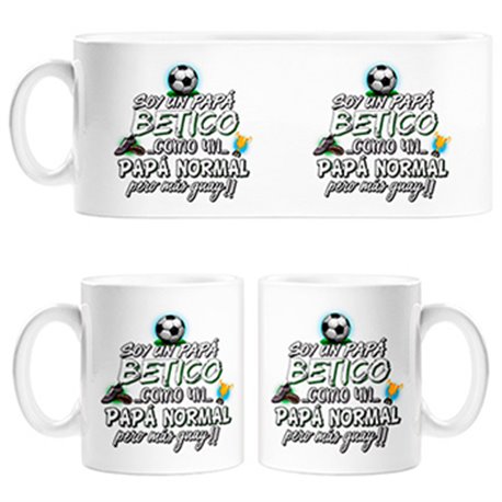 Taza soy un papá Bético como un papá normal pero más guay