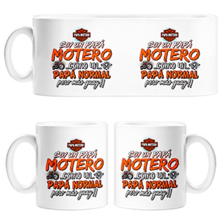 Taza soy un papá motero como un papá normal pero más guay