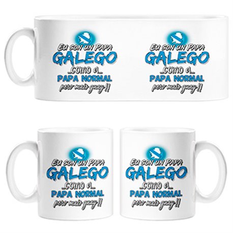 Taza Eu son un papa Galego com a papa normal pero mais guay