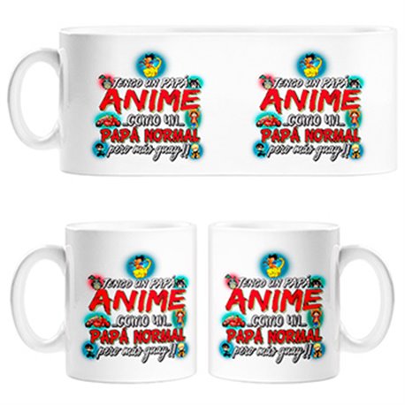 Taza tengo un papá Anime Otaku como un papá normal pero más guay