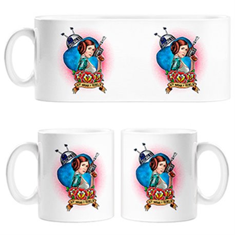 Taza Star Wars Leia soy mamá y Rebelde