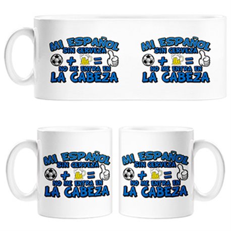 Taza Mi Espanyol sin Cerveza no me entra en la cabeza
