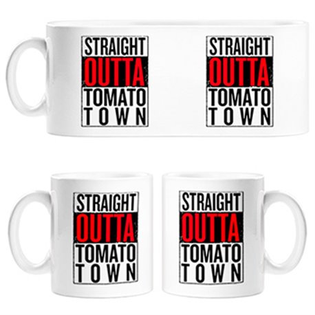 Taza Straight Outta Tomato Town